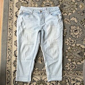 Distressed Light Wash Jeans